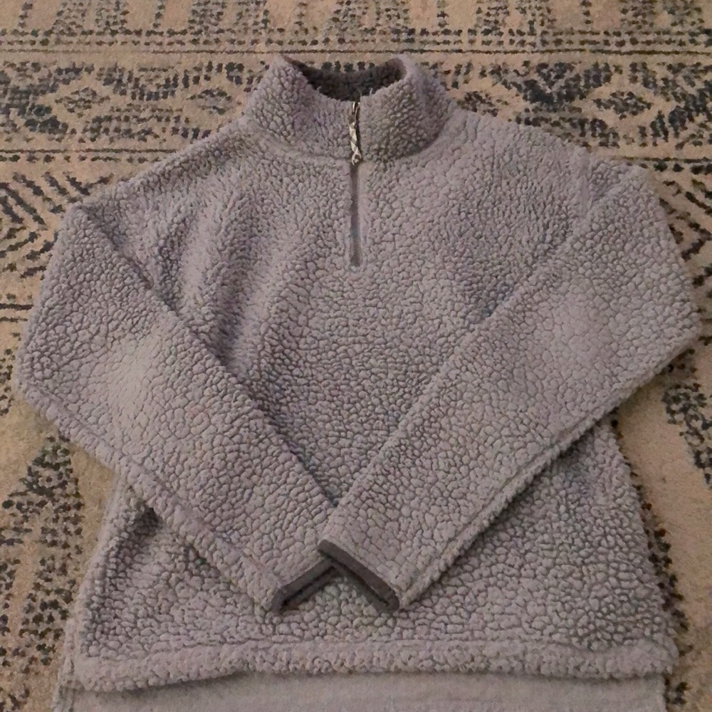 Cute comfy sweatshirt half sip warm nice cozy sweater